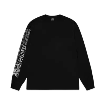 Stussy Long Haul LS Tee "Black"