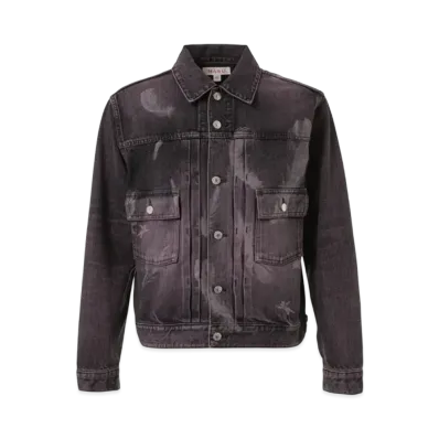 MASUBOYS Feather Denim Jacket "Black Pink" MBFW-BLB124L