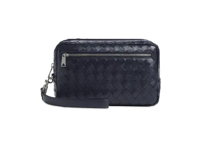 Bottega Veneta Intrecciato Wristlet Pouch "Nocturnal"
