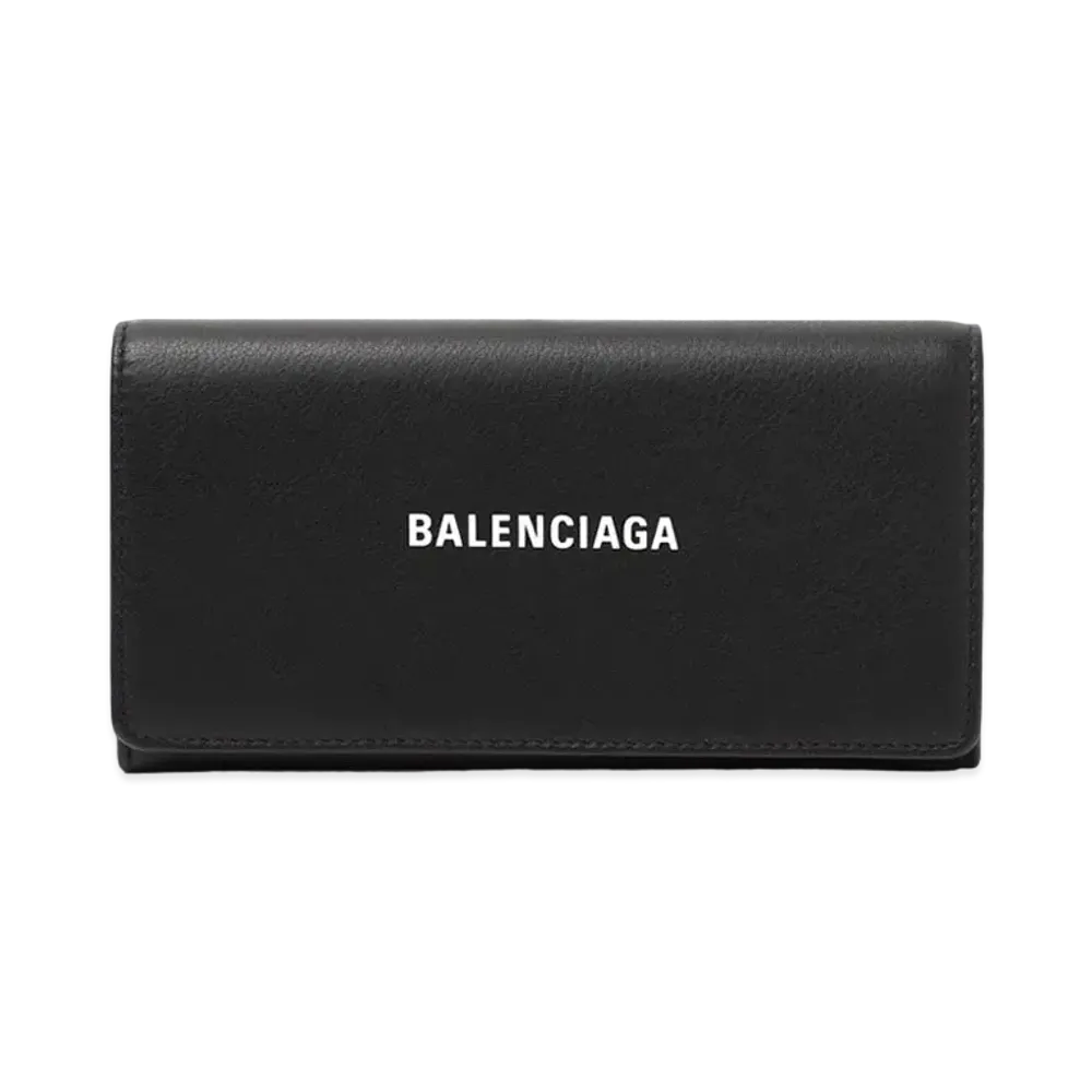 BALENCIAGA Everyday L Thin Money Wallet "Black"