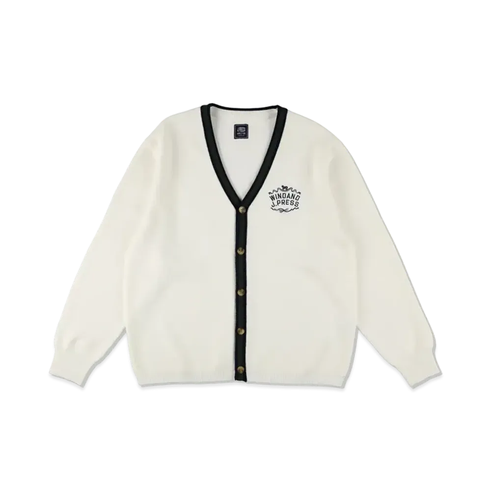 ウィンダンシー x Jプレス オリジナルス ニット カーディガン "ホワイト"