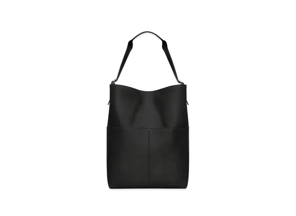 Saint Laurent Paris Long Tote in Smooth Leather "Black"