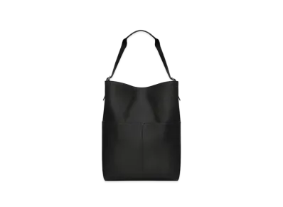 Saint Laurent Paris Long Tote in Smooth Leather "Black"