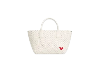 Bottega Veneta Mini Cabat "White/Vernis"