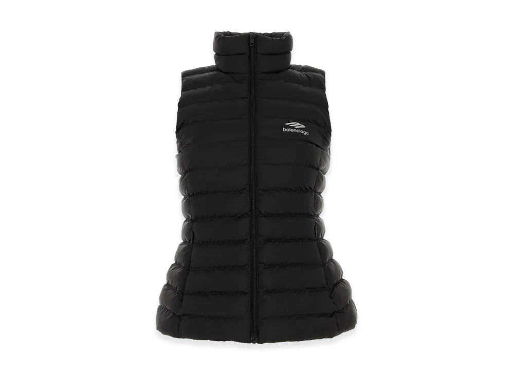 BALENCIAGA Women's Nylon Sleeveless Jacket "Black"