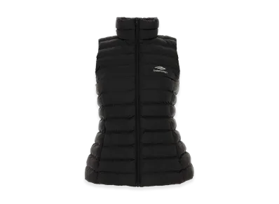 BALENCIAGA Women's Nylon Sleeveless Jacket "Black"