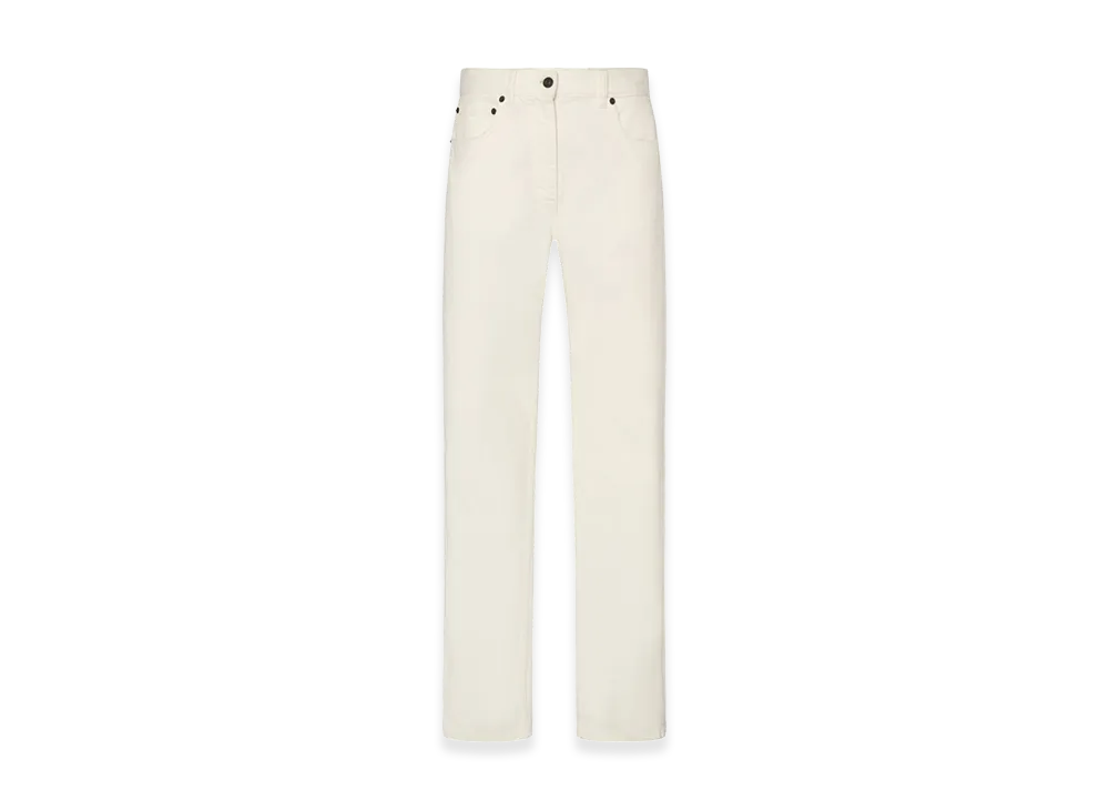 The Row Women's Burty Cotton Jeans "White"