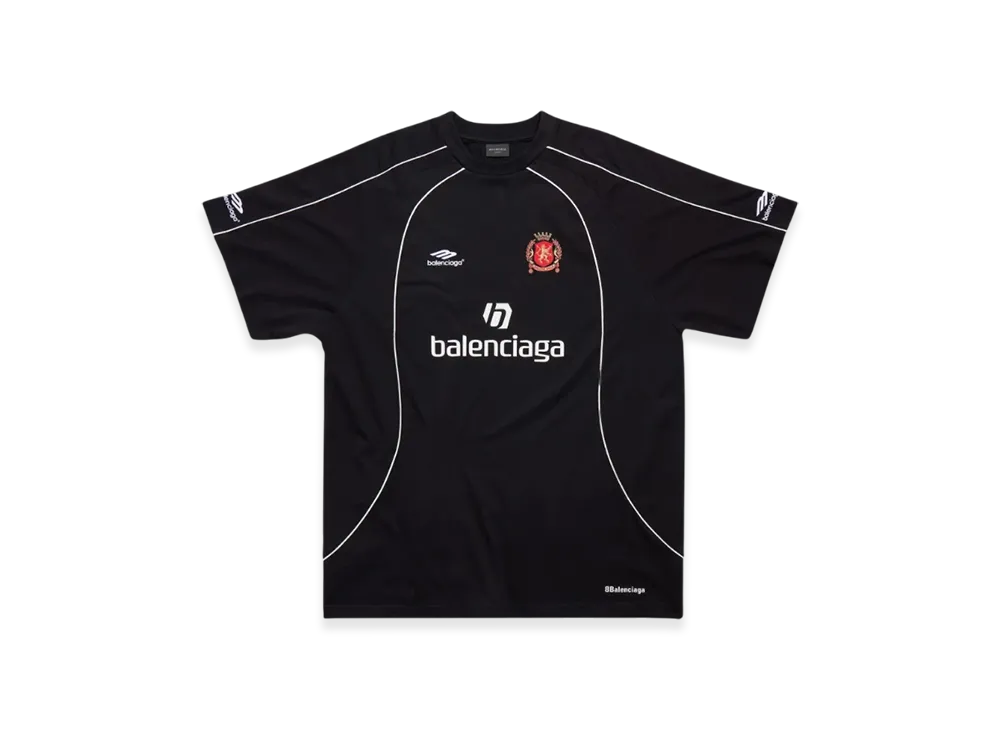 BALENCIAGA Soccer Series Seoul Soccer Oversized T-Shirt "Black"