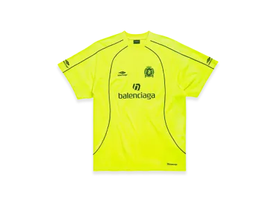 BALENCIAGA Soccer Series Paris Soccer Oversized T-Shirt "Fluo Yellow"