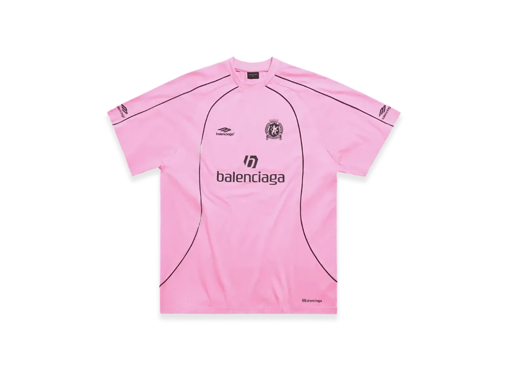 BALENCIAGA Soccer Series Miami Soccer Oversized T-Shirt "Pink"