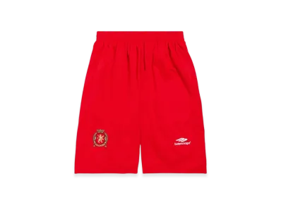 BALENCIAGA Soccer Series Soccer Baggy Shorts "Red"