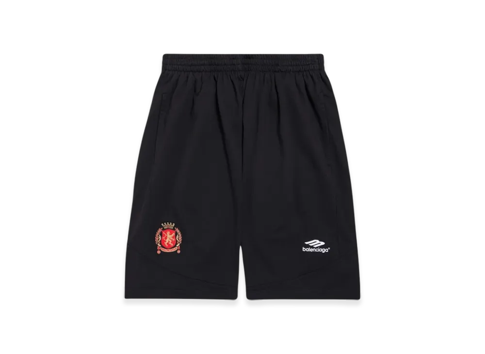 BALENCIAGA Soccer Series Soccer Baggy Shorts "Black"