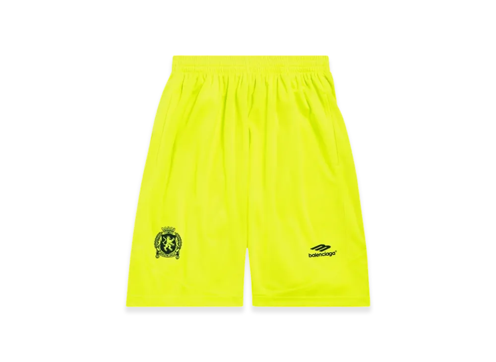 BALENCIAGA Soccer Series Soccer Baggy Shorts "Fluo Yellow"