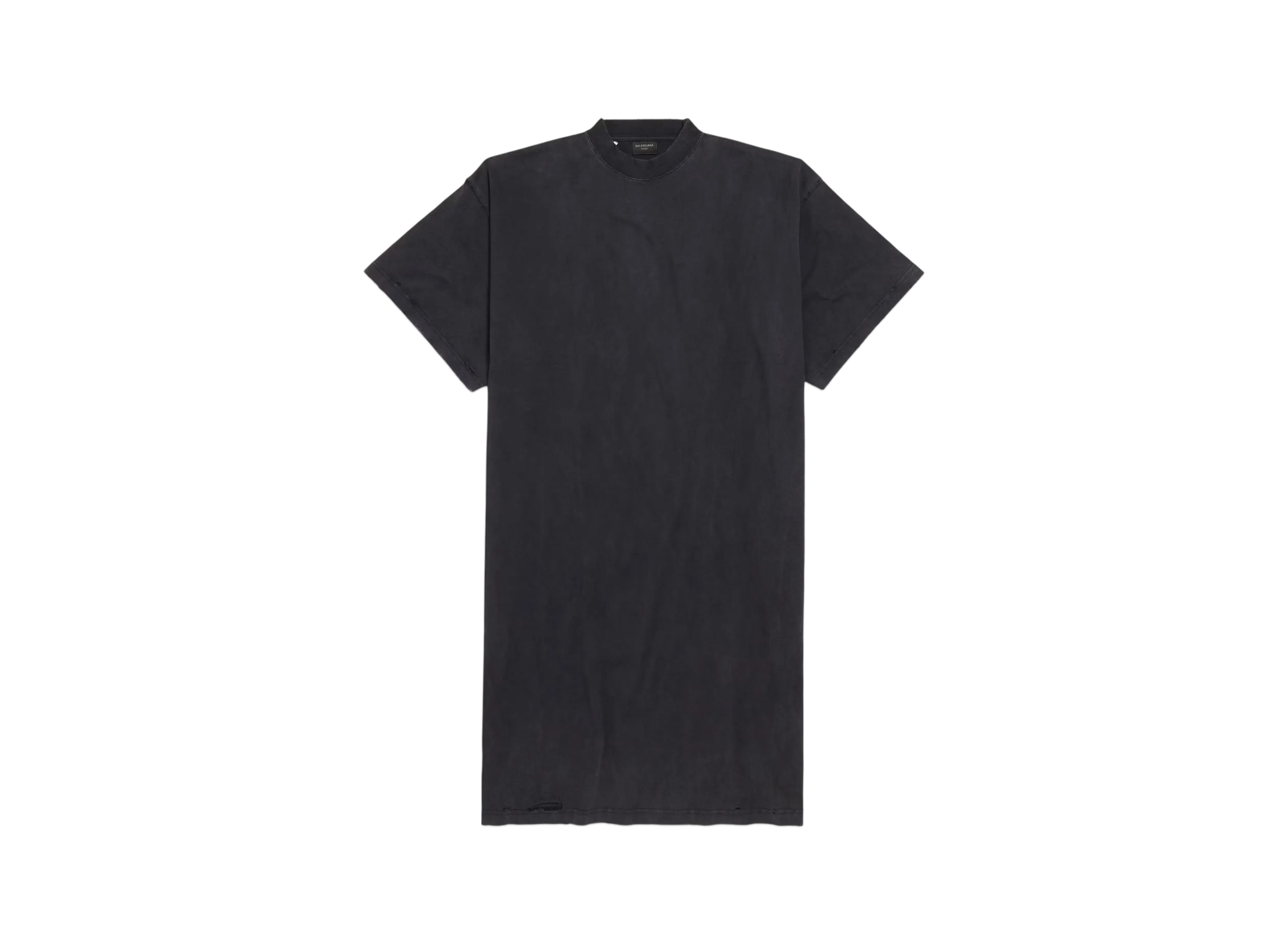 BALENCIAGA Women's Painted T-Shirt Dress "Fade Black"
