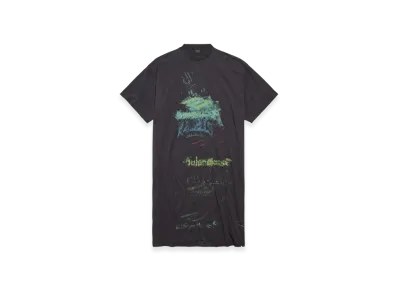 BALENCIAGA Diy Imprint T-Shirt Dress "Black"