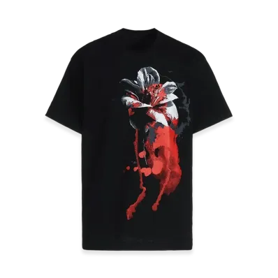 S'YTE Lily Flower Graphic T-Shirt "Black/Red"