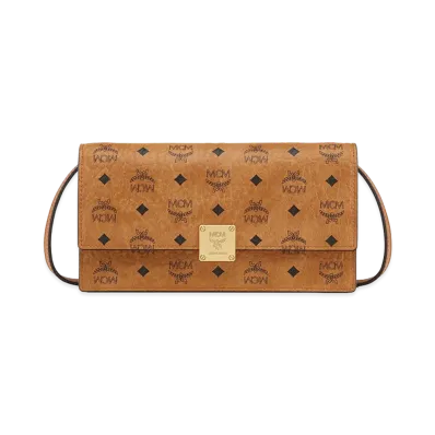 MCM Women's 'Aren' Wallet on Chain "Brown"