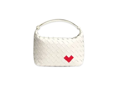 Bottega Veneta Mini Wallace "White/Vernis"