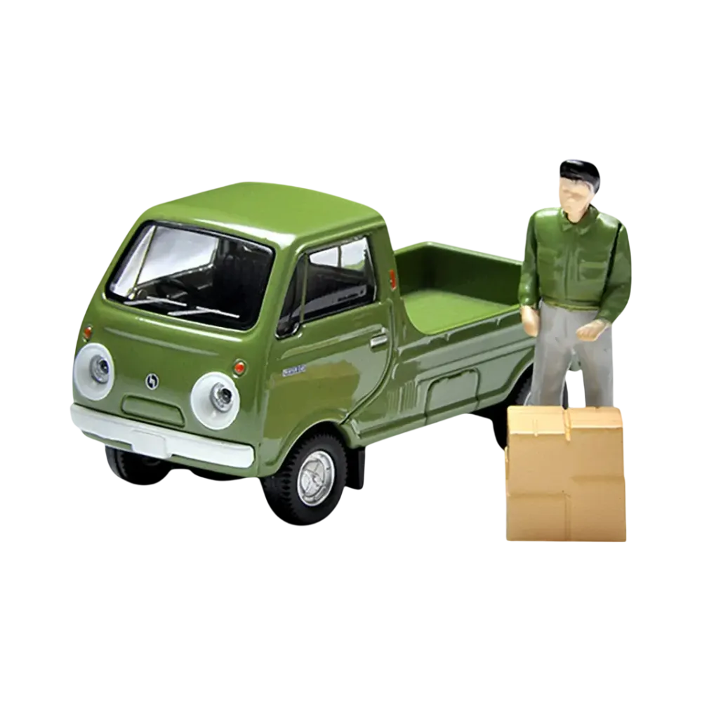 TOMYTEC "TOMICA LIMITED VINTAGE" 1/64 LV-185a Mazda Porter Cab One Side Open (Green)