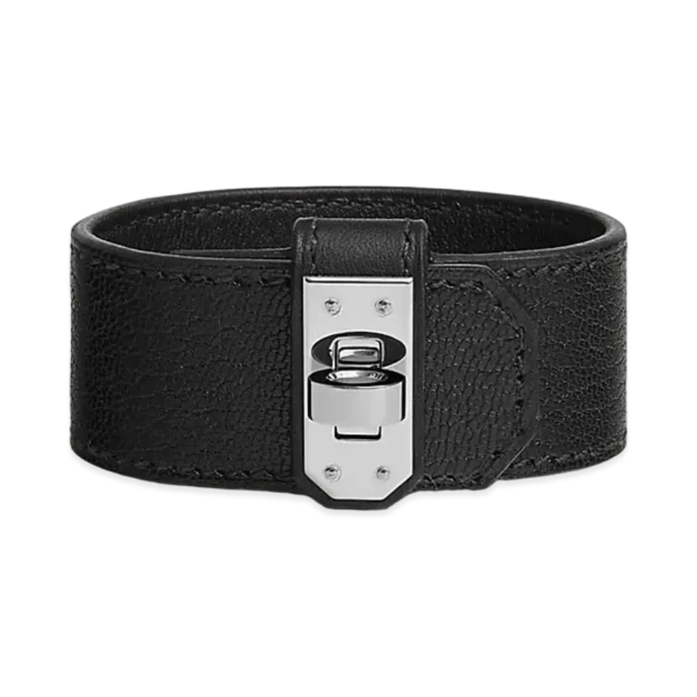 Hermes Kelly Twist Bracelet Small Model "Noir/Palladium"