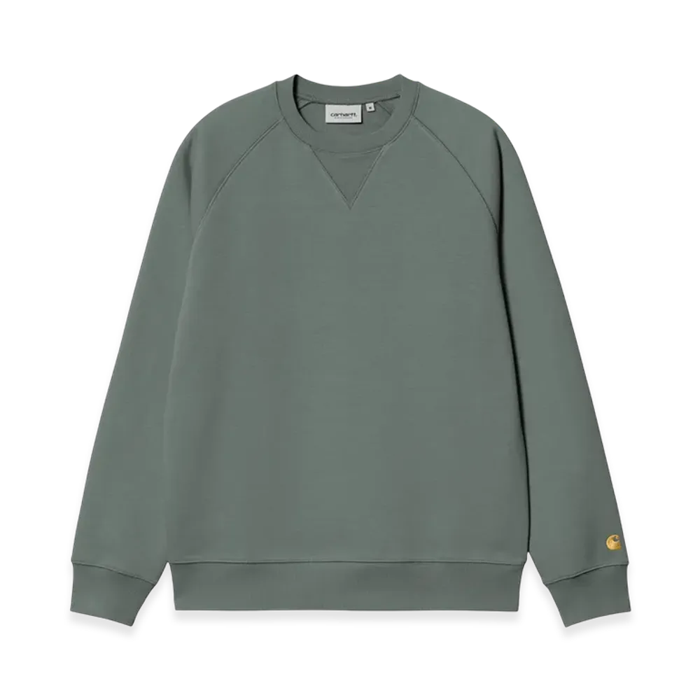 Carhartt WIP Chase Sweat "Velvet Green/Gold"