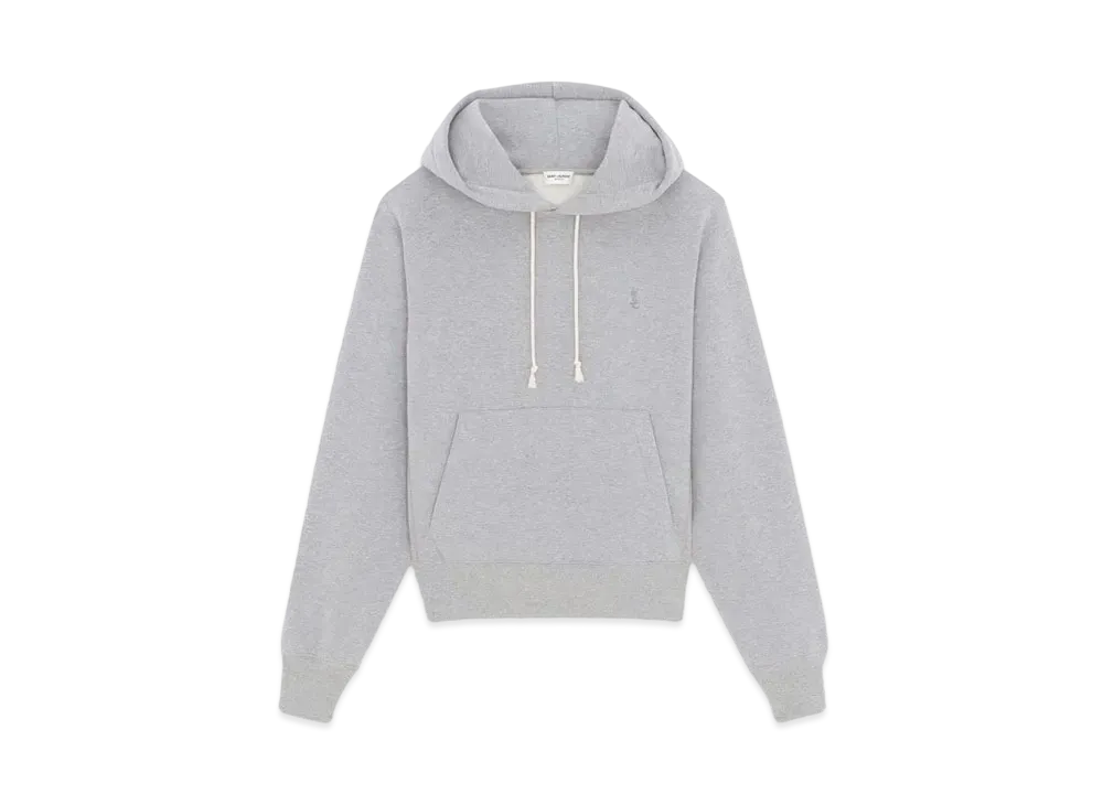 Saint Laurent Women's Cassandre Hoodie "Gris Chine"