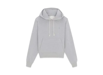 Saint Laurent Women's Cassandre Hoodie "Gris Chine"