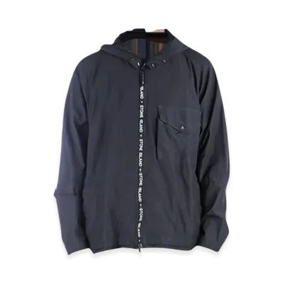Stone Island 428E1 Cupro Nylon TC Gament Dyed Hooded Jacket - 22SS "Navy Blue"