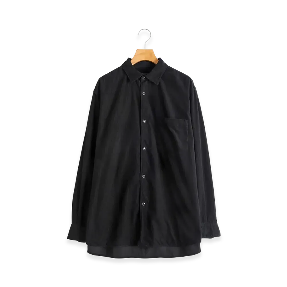 COMOLI Corduroy COMOLI Shirt "Black"