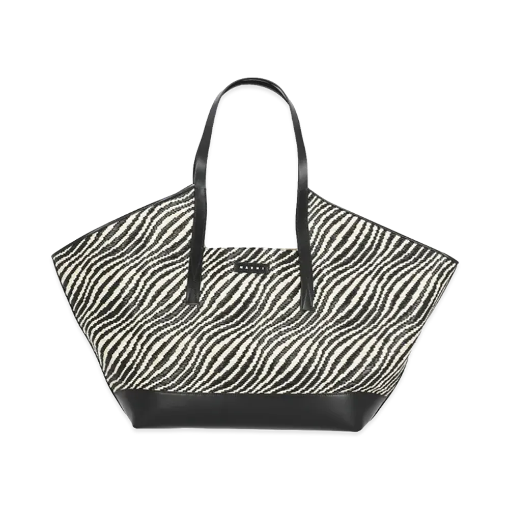 MARNI Women's 'Waves' Shopping Bag "Black"