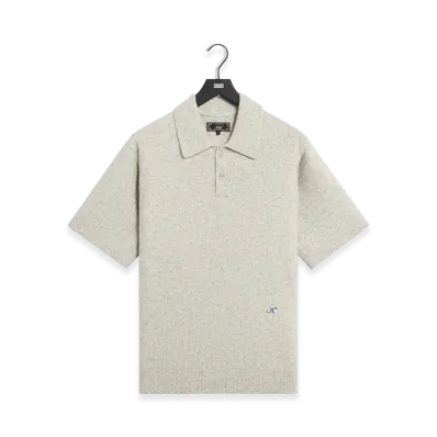 Kith Boucle Tobey Polo "Light Heather Grey"