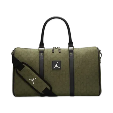 Nike Jordan Brand Monogram Duffle Bag (25L) (Green Zipper) "Green" FJ6787-390/MB0759-EF9