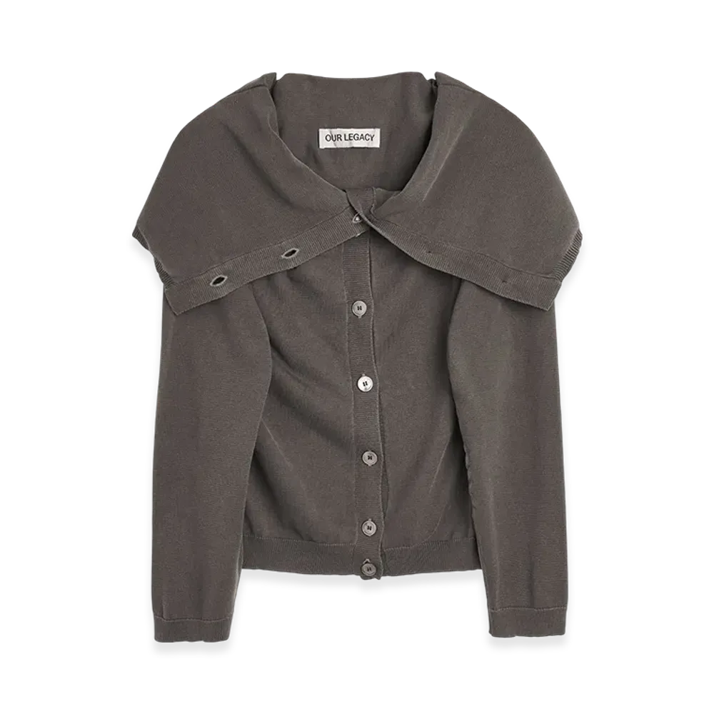 OUR LEGACY Women's Open Cardigan "Fog Clean Cotton"