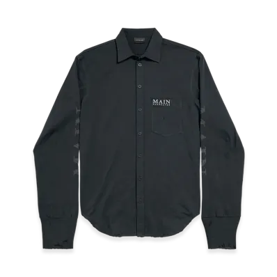 BALENCIAGA Main Character Artwork T-shirt Sleeve Shirt "Black"