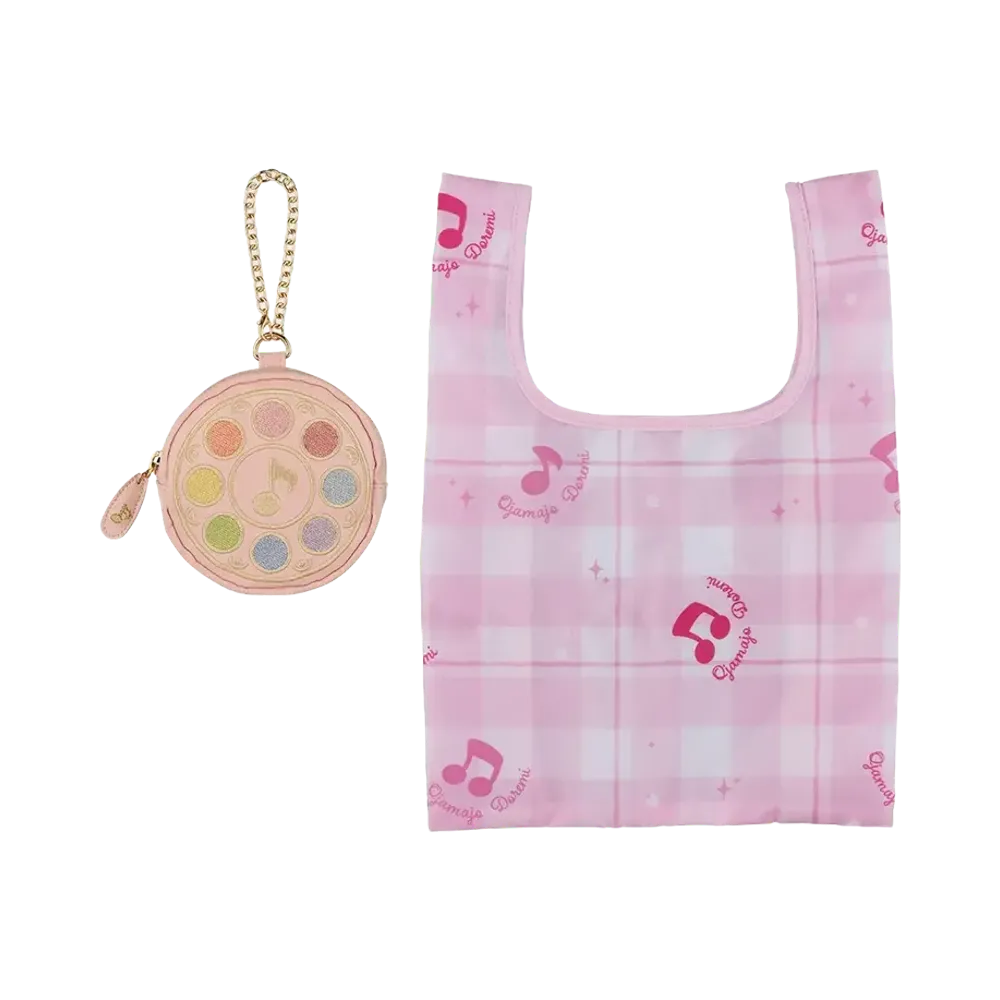 BANDAI "Ichiban Kuji" -Ojamajo Doremi ~WELCOME MAHO-do~- C Prize Apprentice Tap Pouch (Pastel Color Version) & Eco Bag