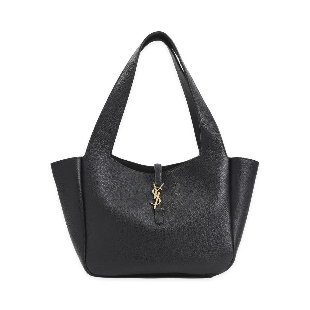 Saint Laurent Women's Deer Leather Cabas Bag "Black"