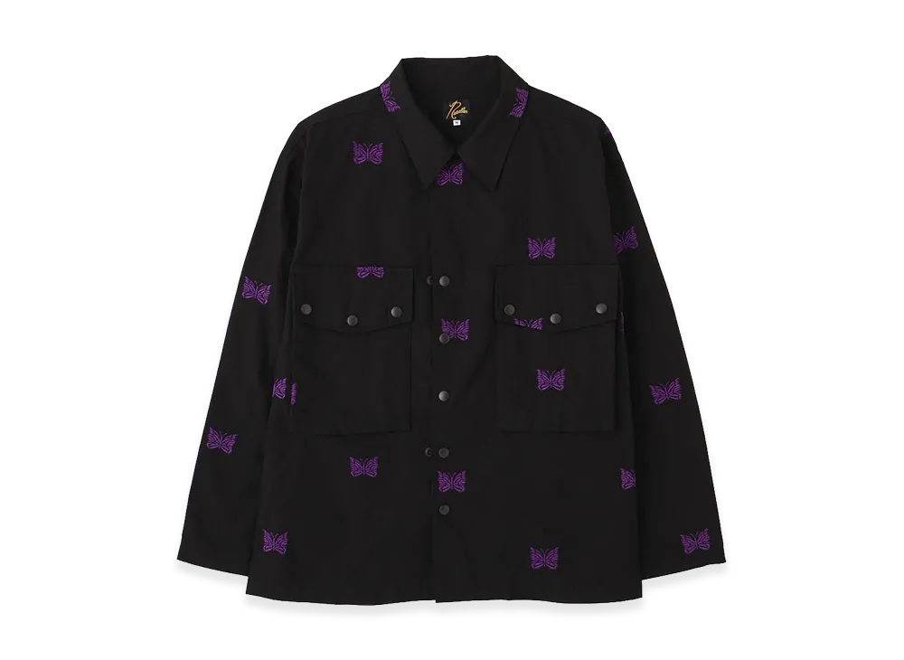 NEEDLES x BEAVER Field Jacket - Cotton Ripstop "Black"