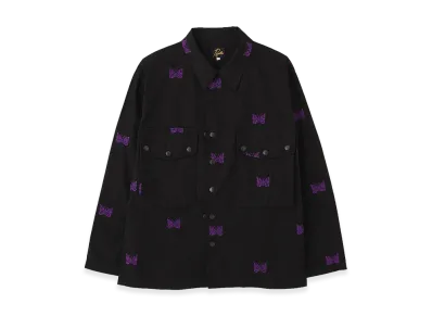 NEEDLES x BEAVER Field Jacket - Cotton Ripstop "Black"