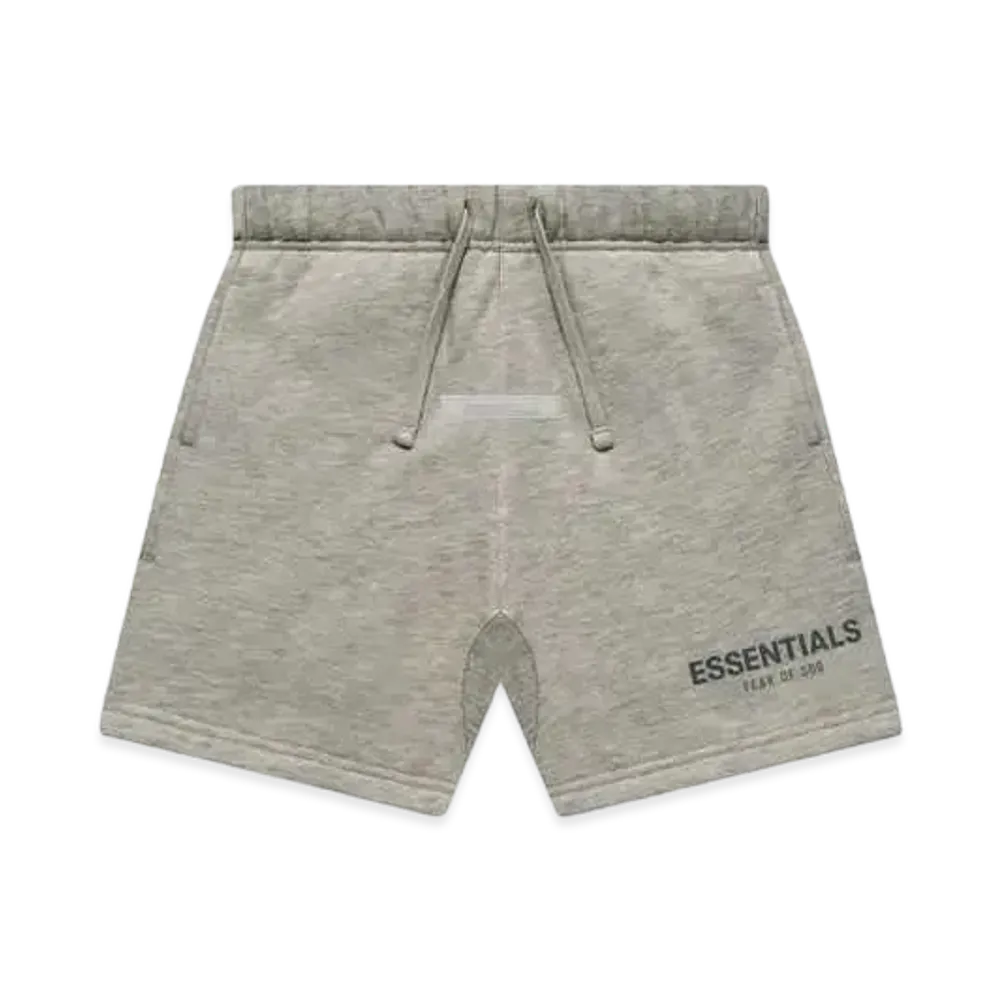 FEAR OF GOD ESSENTIALS KIDS SWEATSHORT "Dark Heather Oatmeal"