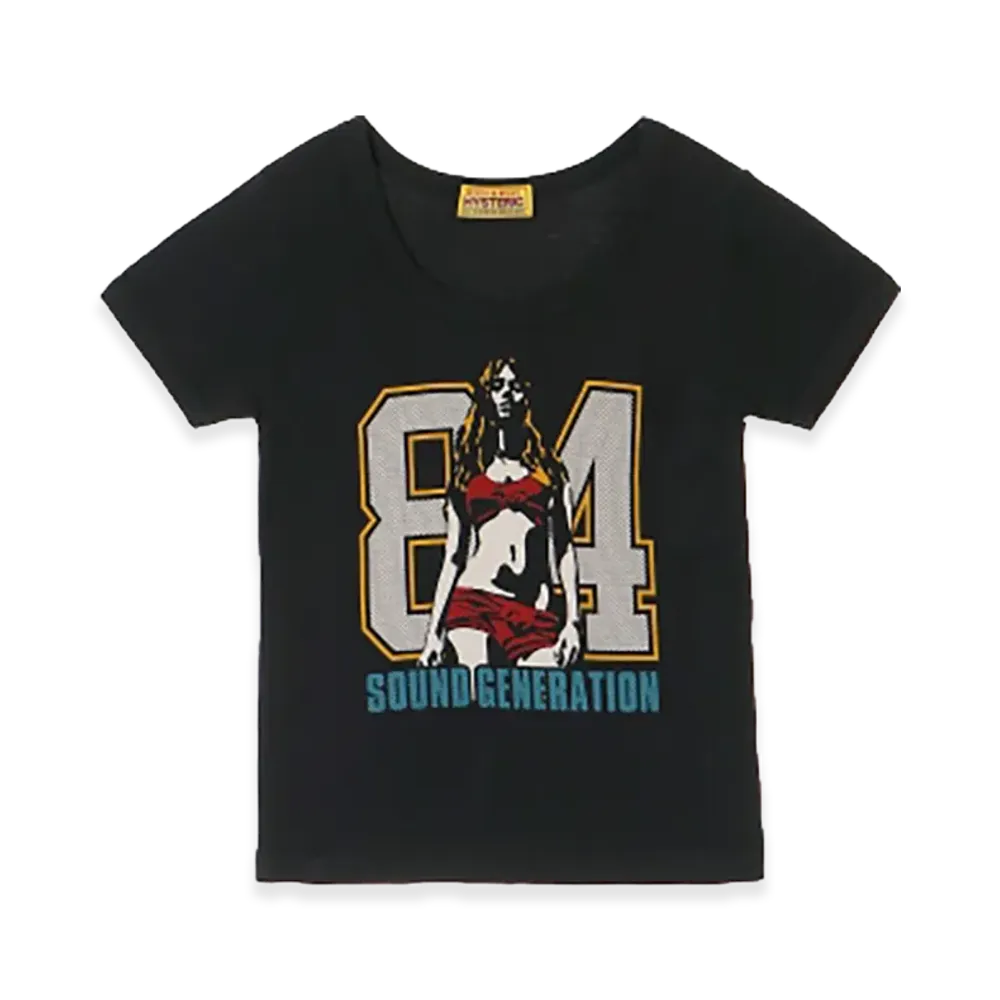 HYSTERIC GLAMOUR 84 Sounds T-Shirt "Black"