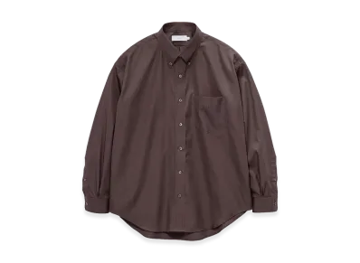 Graphpaper Easy Care Poplin L/S B.D Box Shirt "Brown"