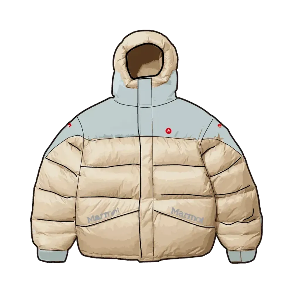 Supreme x Marmot 800-Fill Down Parka "Tan"