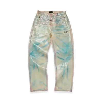 THUG CLUB Skin Bio Soldier Leather Pants "Nude"
