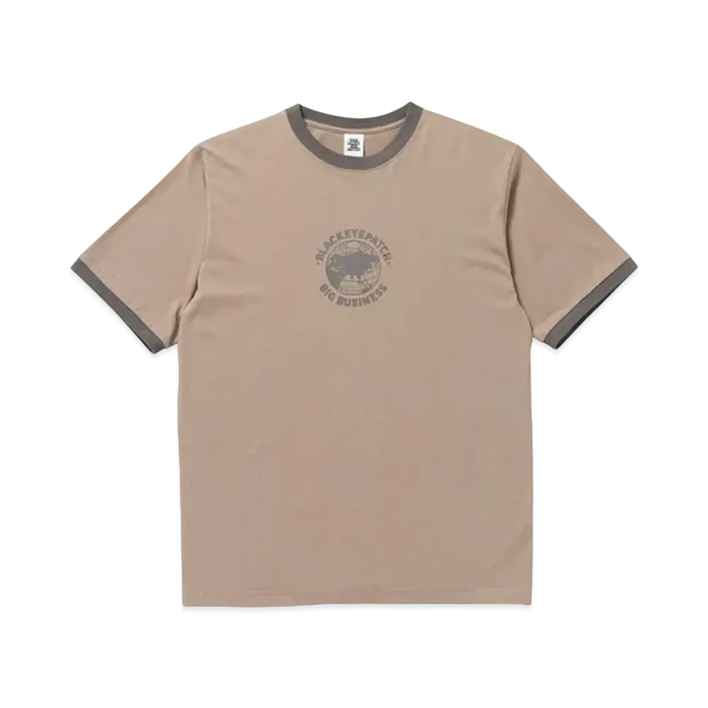 BlackEyePatch Big Buisiness Ringer Tee "Sand"