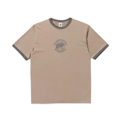 BlackEyePatch Big Buisiness Ringer Tee "Sand"