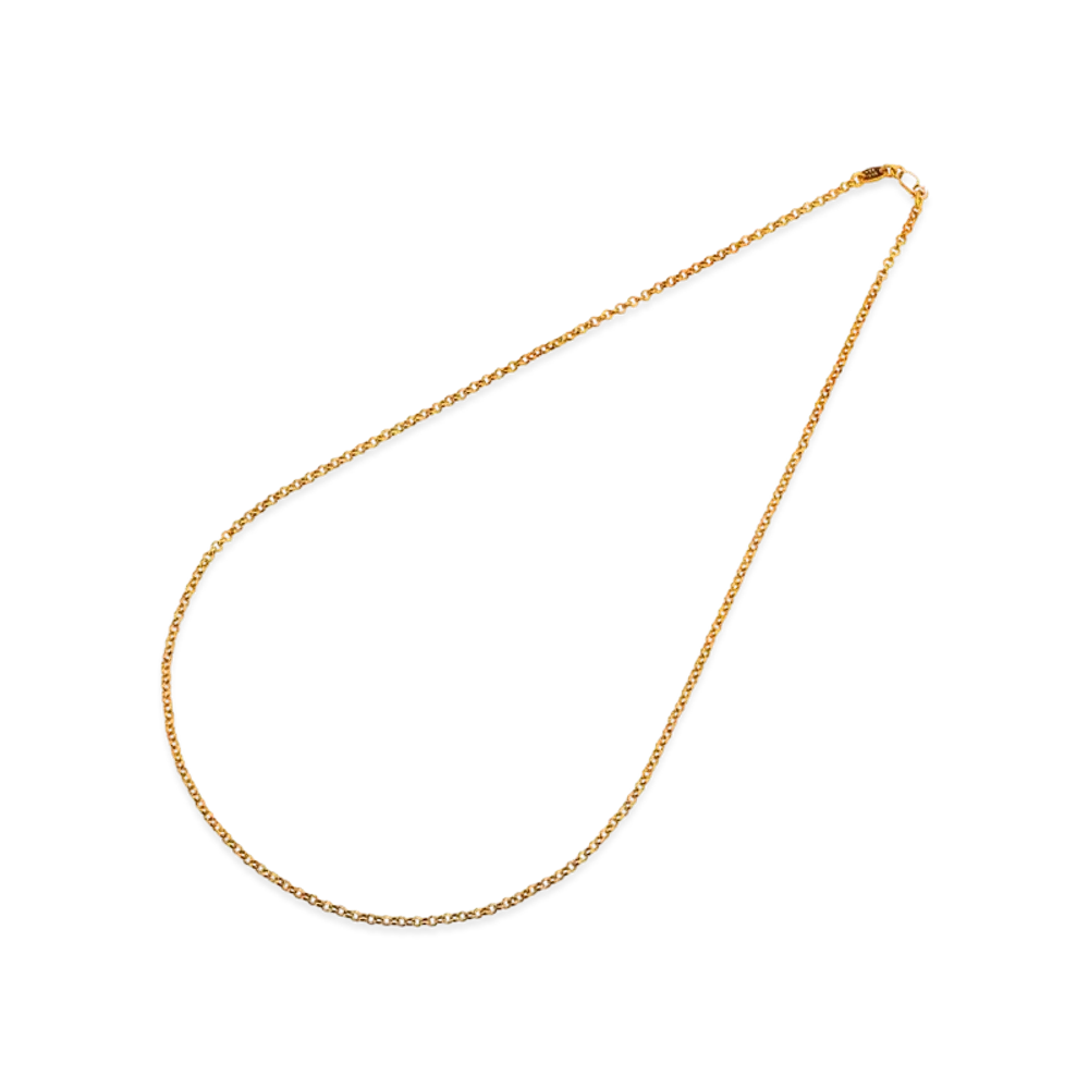 Chrome Hearts 22K Roll Chain Necklace "Yellow Gold"