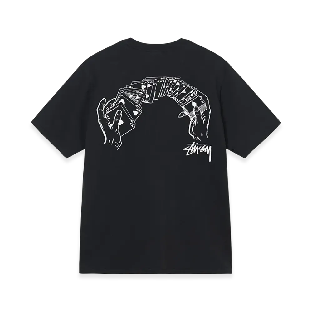 Stussy Shuffle Pigment Dyed Tee "Black"