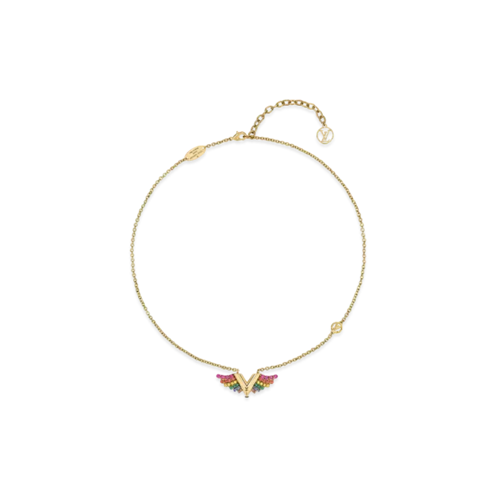 Louis Vuitton Corie Essential V California Dreaming Necklace "Gold"