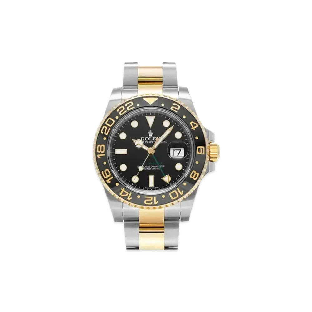 ROLEX GMT Master II "Black/Stainless Steel/Yellow Gold"