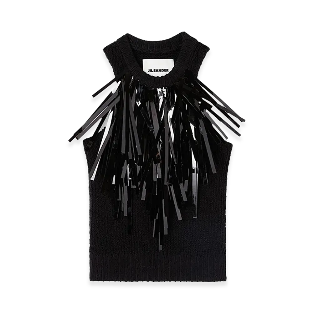 Jil Sander Women's Stretch Cotton Top "Black"